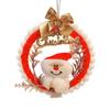 DIY Christmas Wreath with LED Light Battery Operated Christmas Tree Hanging Ornament for Christmas Party Decorations
