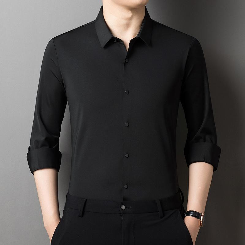 

Весенние новые мужские рубашки Молодежная мода Деловые повседневные топы Рубашки-борцовки Узкие рубашки с длинными рукавами для мужчин XXXXL