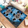Turtle Dreamtime Art Rug Patterned carpet, non slip mat suitable for living room and bedroom sofas