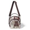 Ethnic Style Elephant Embroidery Crossbody Bag with Multiple Layers and Shoulder Strap for Carrying A Mobile Phone