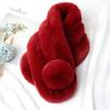 Fashion Thicken Warm Soft Windproof Faux Fur Scarf Neck Warmer Plush Scarves Fluffy Shawl