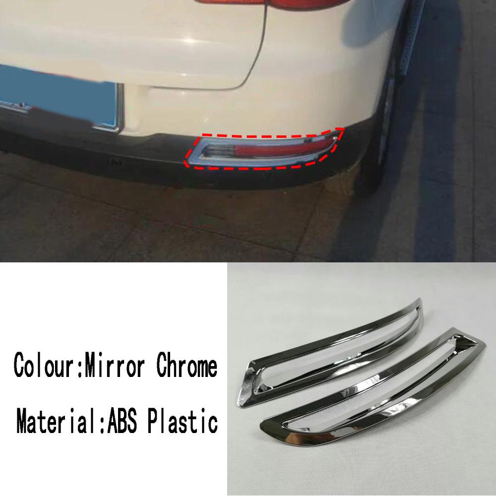For Volkswagen VW Tiguan MK1 2010-2014-2016 Rear Fog Light Frame Rear Trunk Mirror Handle Bowl Fuel Cap Door Body Cover Trim
