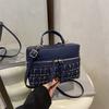Damentasche 2025 neu vielseitige Box Bag Handtasche Schulter Umhängetasche beliebte Mode kleine quadratische Tasche Internet-Berühmtheit
