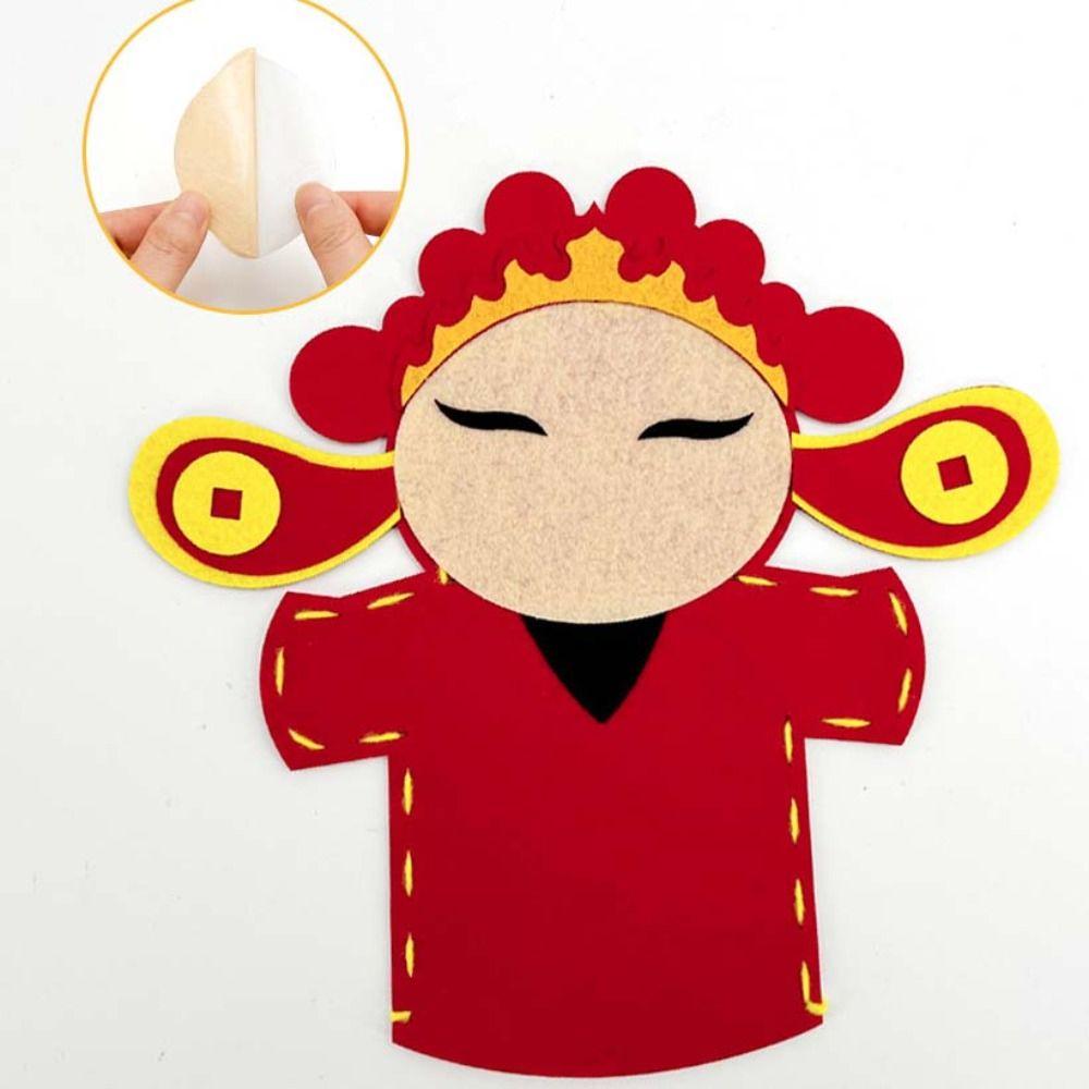 The God of Wealth New Year Hand Puppets Cartoon Festive Hand Puppets  Children Toys