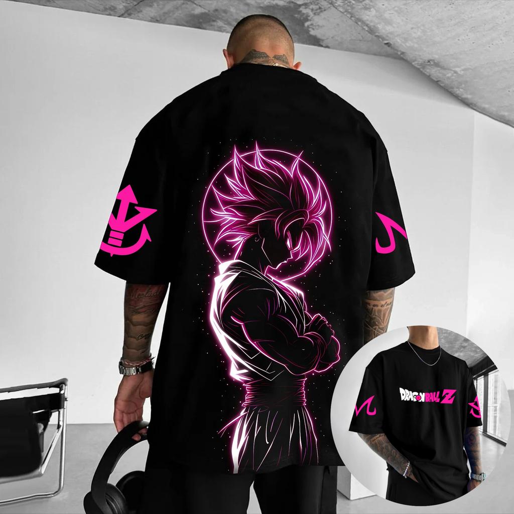 One Piece Luffy Printed Cotton Short-sleeved 2025 Korean-style Loose Breathable Sporty Round-neck T-shirt for Both Men and Women