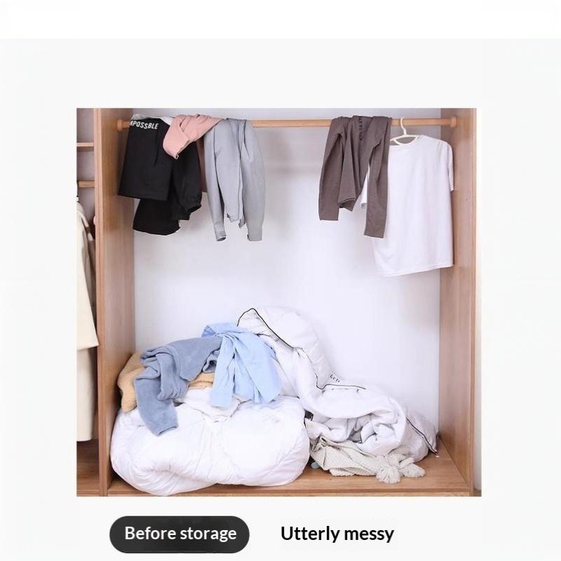 Durable Clothes Storage Bag Large Capacity See Through Window Tough Zippers for Travel Camping Clothing Packing