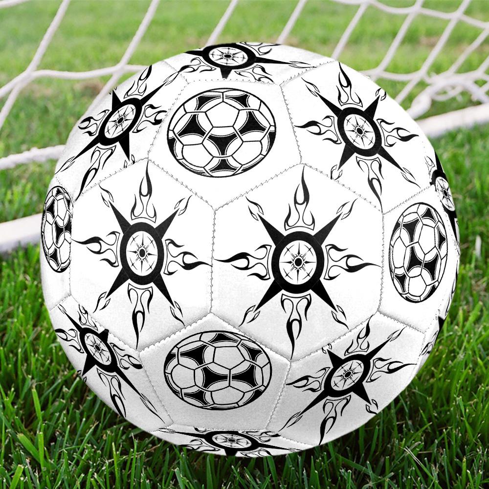 1PC Compass Tattoo Soccer Ball Soccer Ball Size 5 Football Machine Sewn Indoor/Outdoor Universal Football n31 Size 5