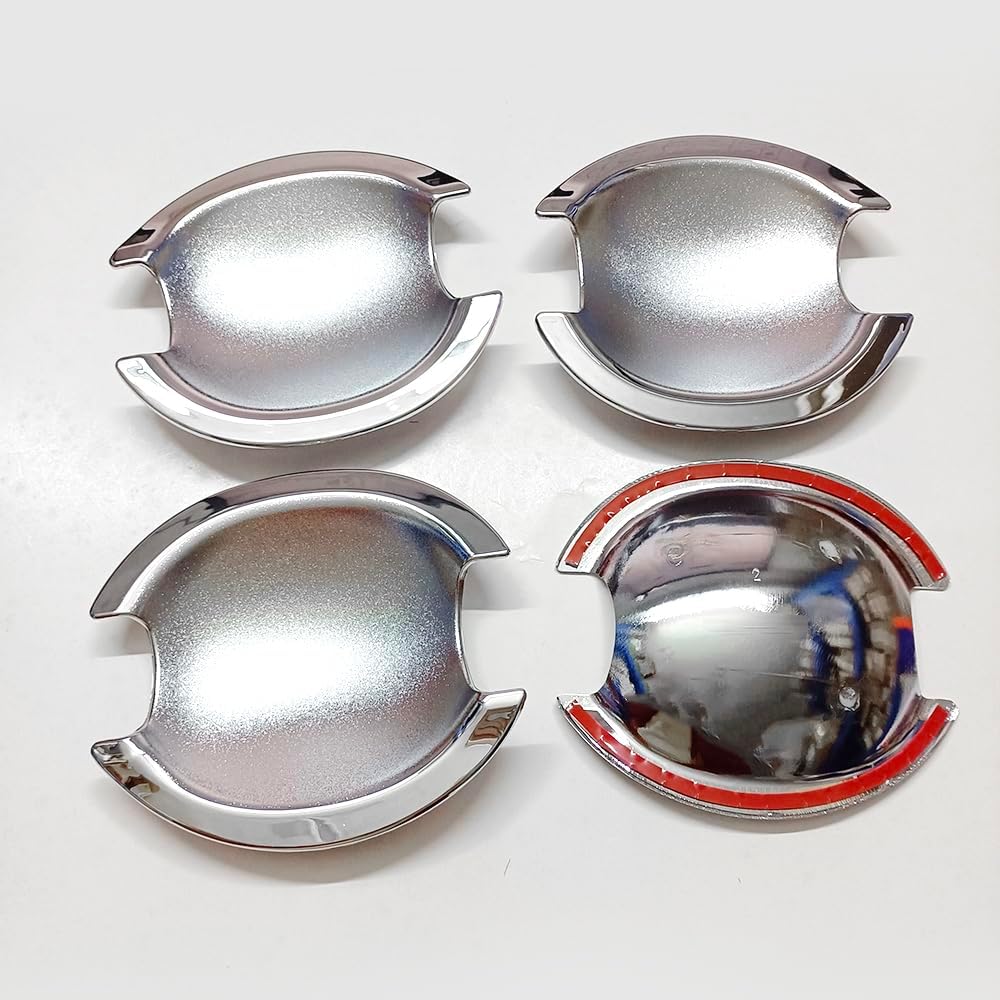 Chrome Exterior Door Handle Cover Trim and Door Bowl Cap for Mitsubishi Outlander 2007-2020 Lancer 2008-2017 RVR ASX Outlander Sport 2011-2021