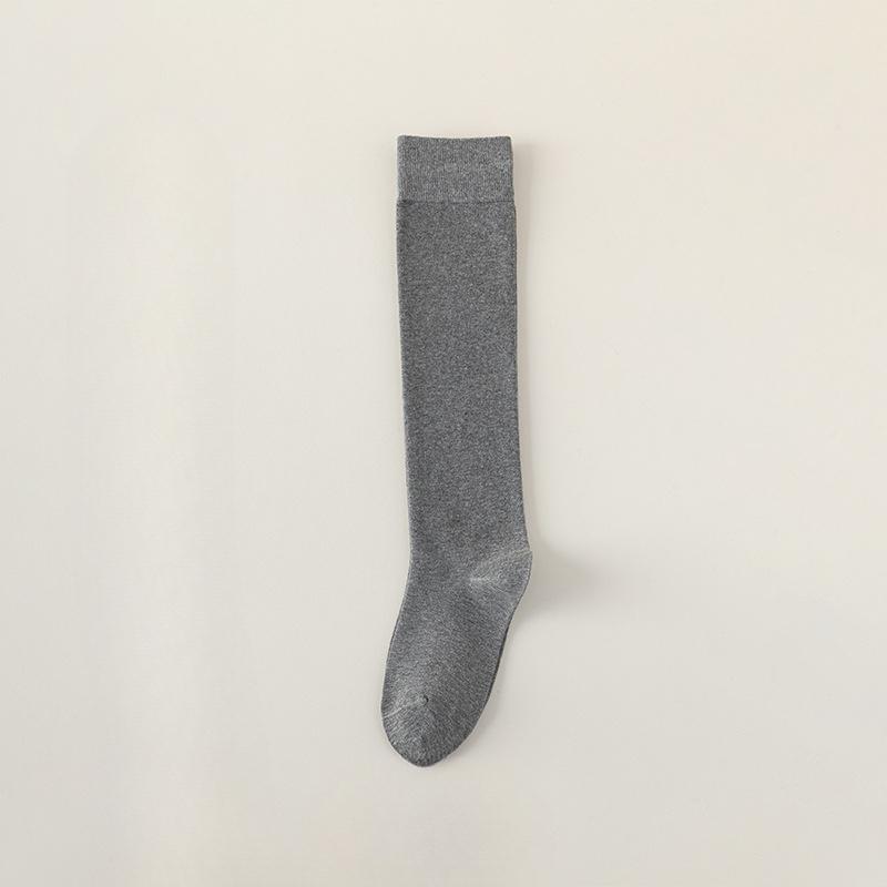Female Spring and Autumn Pure Cotton Thin Pressure Long Leg Socks