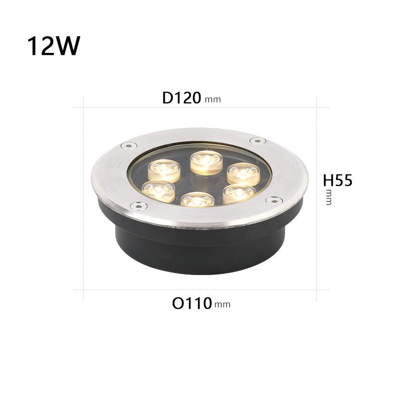 Spot 30 IP67 Wasserdicht Gartendekoration LED Untergrundleuchte 6W 10W 12W Außenlandschaft Bodenleuchte Quadratische Bodenleuchte