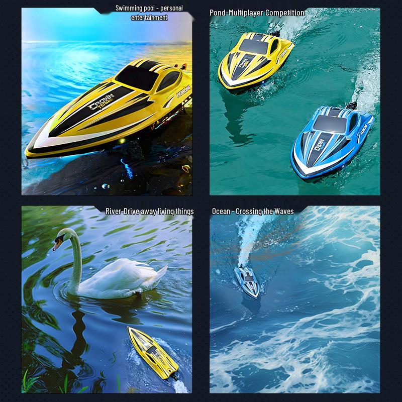 Barcă nouă de mare viteză cu telecomandă HJ818 pentru copii