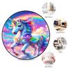 Rainbow Unicorn Fantasy Sky Round Rug Home Soft Decorative Anti Slip Yoga Table And Chair Mat Carpet Outdoor Floor Mat Carpet S4
