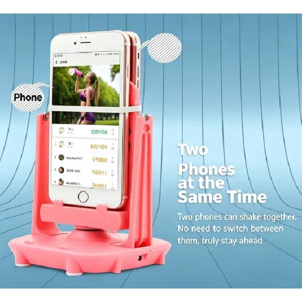 Desktop Phone Swing Shaker Automatic Step Counter Wiggler Holder Mobile Phone Walking Simulator Pedometer Shake Device for All S
