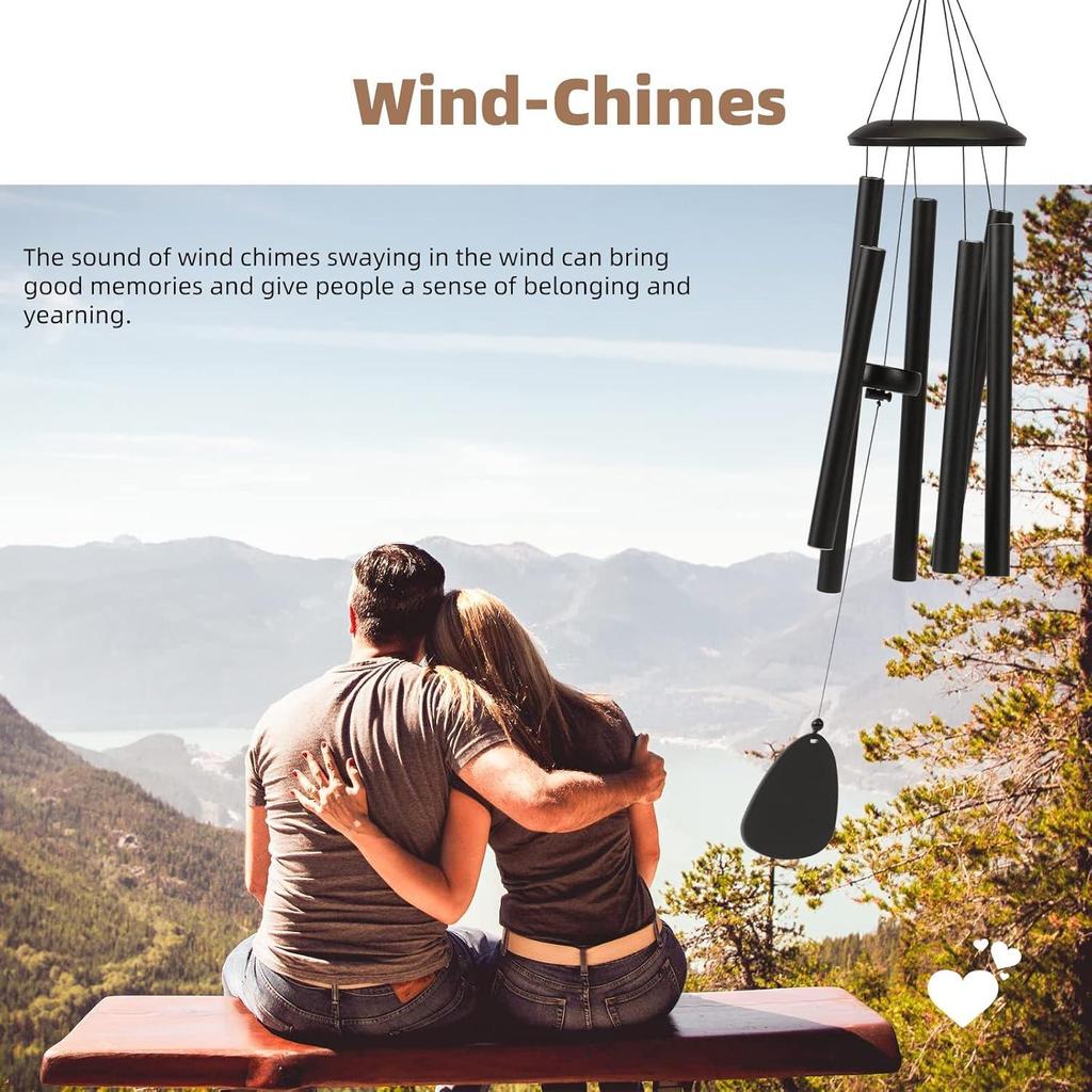 Relaxing Melody Wind Chime: Outdoor Décor Gift for Mom, Grandma, Housewarming, Wedding, Anniversary, Birthday