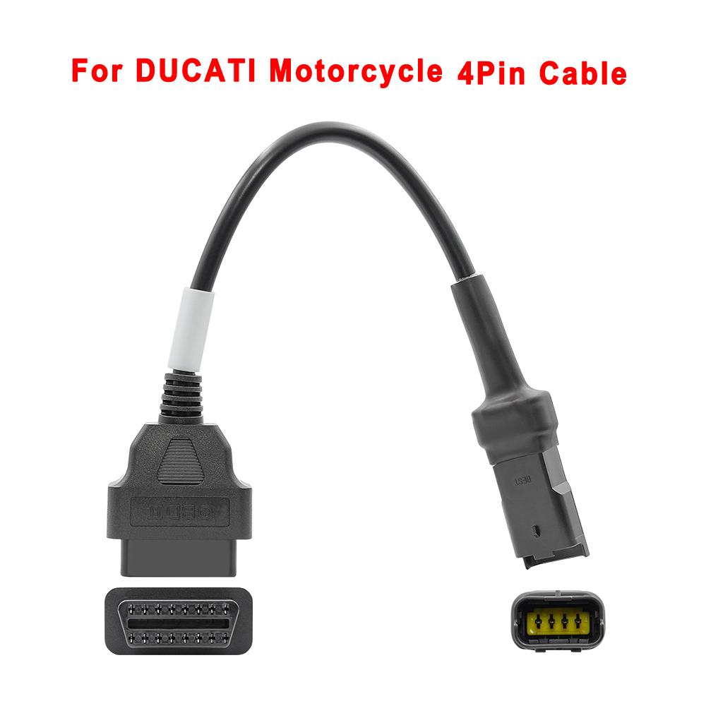 OBD2 Connector Universal K CAN For Motorbike 6Pin to 16Pin Adapter Cables For YAMAHA 3Pin For Honda 4Pin For KTM 6 Pin For Ducat