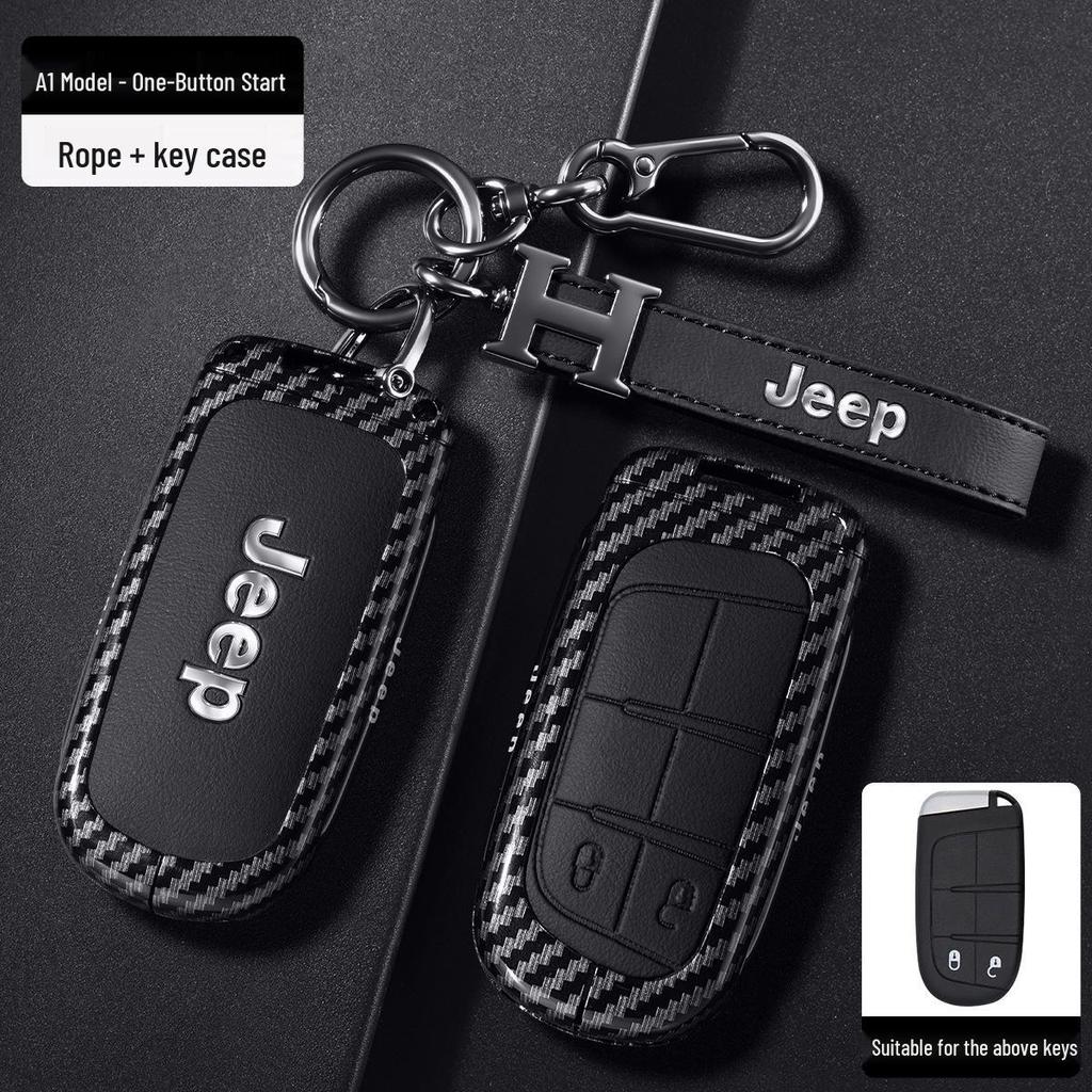 Jeep Key Case for Grand Cherokee, Renegade, Compass, Commander, and Cherokee