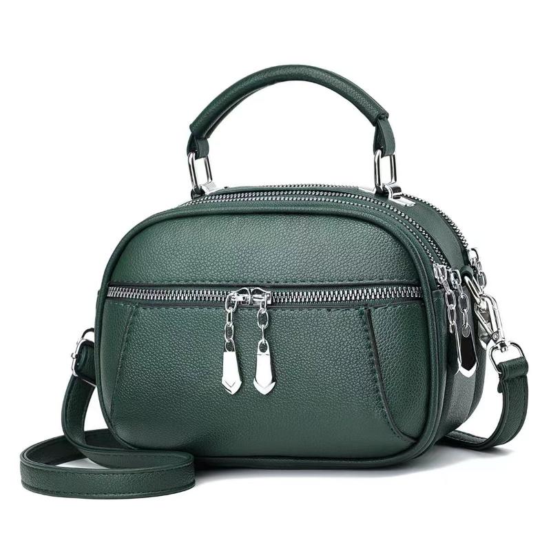 2024 New High Quality Women's Handbag Fashionable and Versatile Female Casual Small Round Bag Minimalist Classic Crossbody Bag