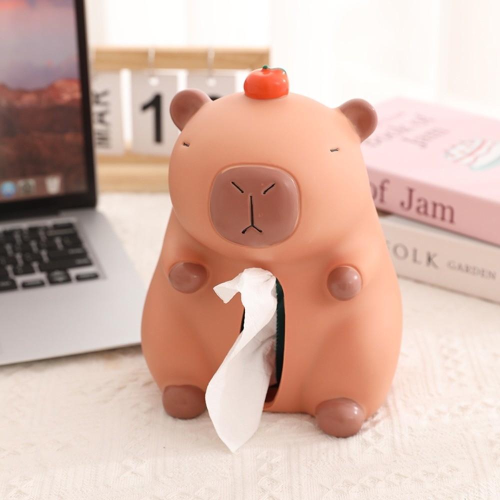 Decorative Capybara Tissue Box Figure Model Capybara Napkin Holder  Children/Kids