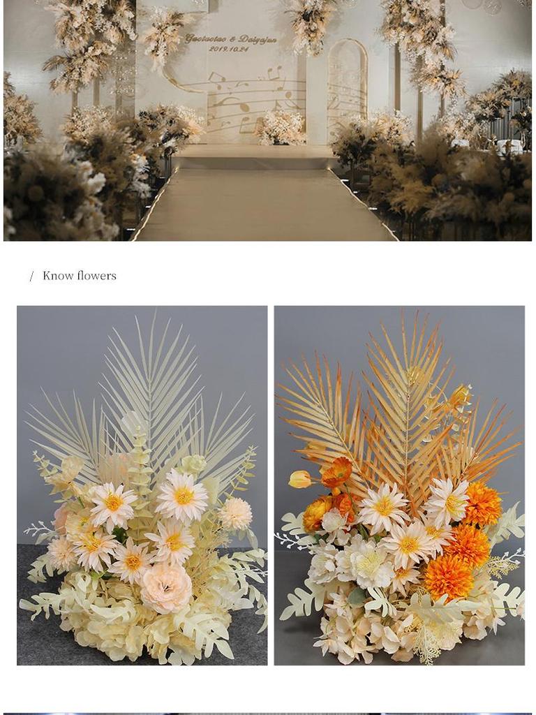 Artificial Wedding Aisle Flowers: Hotel Table Arrangements & Decorative Flower Balls for Stage and Welcome Area