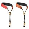 Leather Saxophone Lanyard Neck Protection Neck Sax Shoulder Strap  Soprano Tenor Alto Baritone
