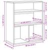 Bookshelf Black 60 x 30 x 71.5 cm Particleboard