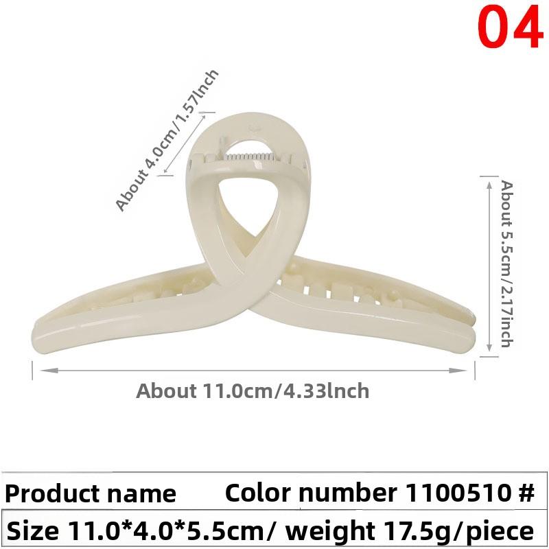 Cross-shaped Large Hairpin Girl's Top Clip Bath Hairpin Back of The Head Grab Clip