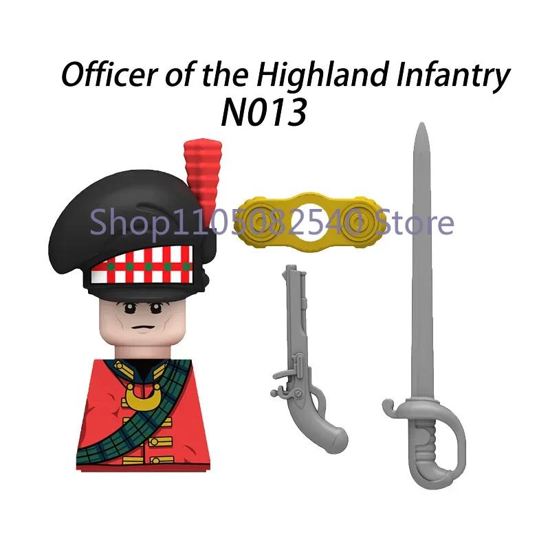 Medieval Military Soldier Figures Napoleon MOC Building Blocks Cavalry Weapons Shield Armor Cannon Militia Cowboy Toys Gift Z013