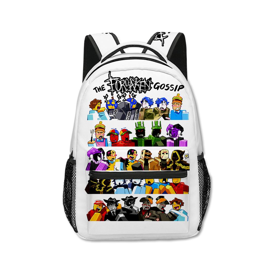 Cartoon Kpop Youthful Harajuku School Bags Unisex Gubby Plush Travel Bags 3D Print Oxford Waterproof Notebook Shoulder Backpacks