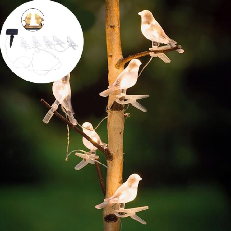 Waterproof Plastic Bird Light String For Porch Pathway Decorative Lamp Decoration for Courtyards Villa