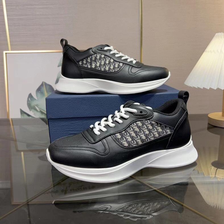 

Гуанчжоу Мужская обувь Тренд Низкий вырез D Повседневная обувь Буквы Дальнозоркая Вышивка Платформа Кроссовки на шнуровке. 43