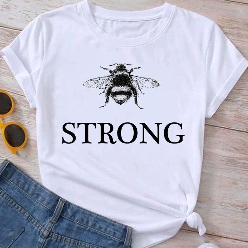 Fashion Clothes Summer Spring Flower 90s Tee Ladies Cartoon Clothing Short Sleeve Graphic T Shirt Women T-shirt Female Top