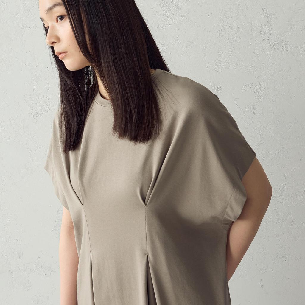 Ca Tuck Dress Greige F [Comme Ism] 12-34OO04-206