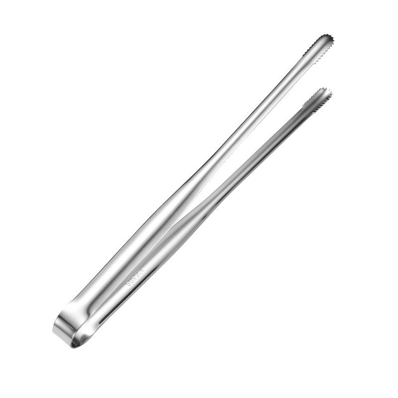 Korean Style 304 Stainless Steel Serrated BBQ & Bread Tongs
