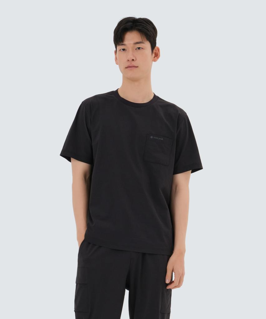 SNOWPEAK APPAREL Air Quick Dry Short Sleeve T-Shirt (S25Mmtts14) Dark Charcoal