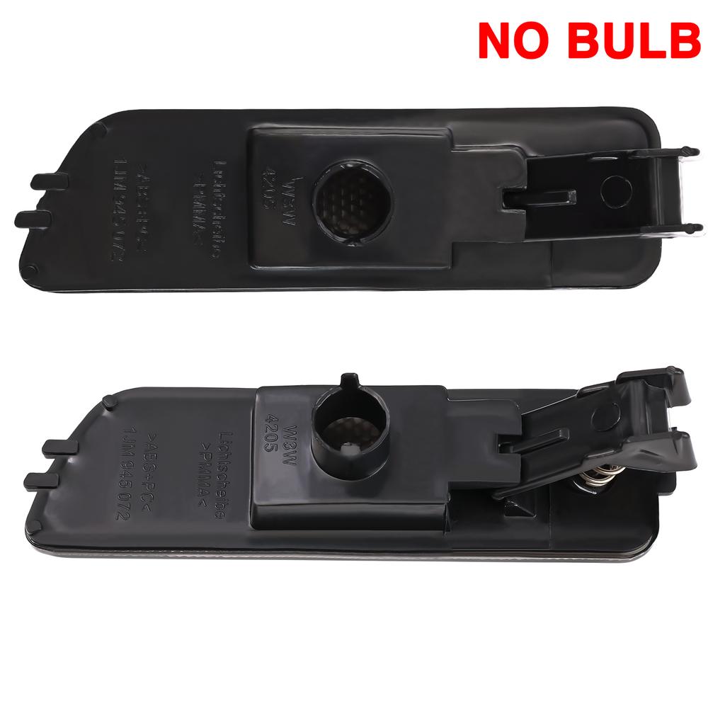 Car Front Bumper Side Marker Lights Indicators Left &Right Turn Signal Lamp Without Bulbs For VW Jetta GOLF MK4 1999-2005