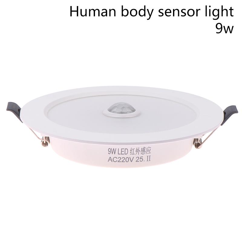 Motion Sensor Spot Led Downlight Lamparas 220V Ceiling Light 5W 7W 9W Warm/Cold White Panel Light For Hallway Stair Depot