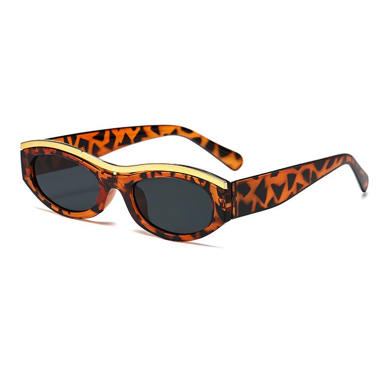 JYL TS Pilot Sunglasses Unisex UV Protection Half Frame 18183 A-8056