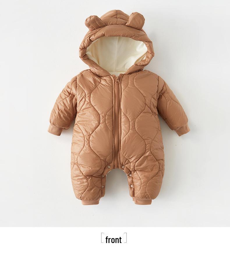 

Новорожденный Осенне-Зимний Хлопковый Утепленный Комбинезон: Стильный уличный комбинезон 80 cm