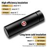 Car Smart Thermos Bottle with Temperature Display Coffee Cup for Fiat Abbas 500 Punto 124 125 500 Bravo Stilo Panda Abarth Tipo Viaggio