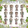 Christmas Wooden Angel Ornament – Vintage-Style Hanging Decor for Christmas Tree, Home & Party, Rustic Wooden Angel Tree Decoration