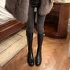 2025 Autumn and Winter New Oblique Lock High Knight Boots Long Boots Women's Round Head Thick Heel High Boots Thick-soled Long Boots