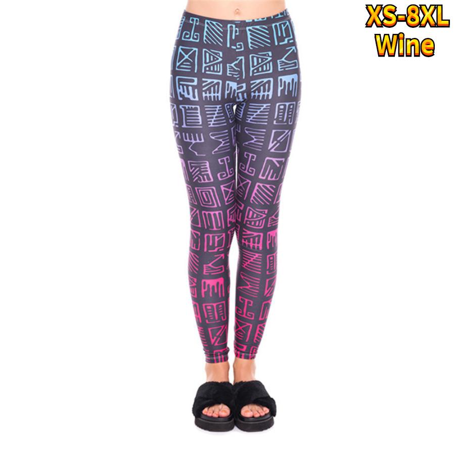 

Жіночі барвисті орлині принти, стрейч, легінси для йоги, фітнес, біг, тренажерний зал, спортивні активні штани 6XL винний