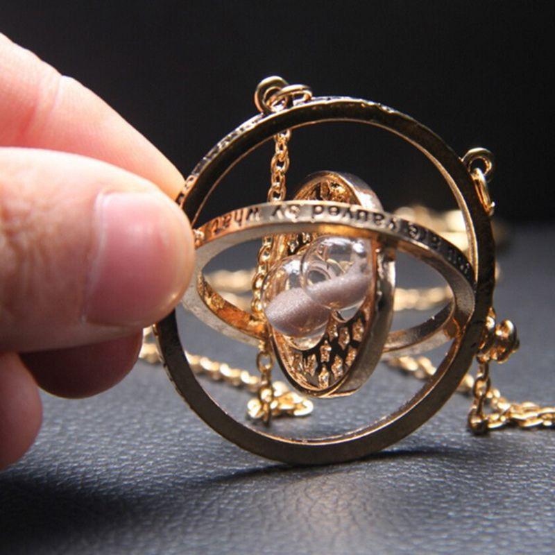 Hermione 1pc Granger Rotating Spins Hourglass Potter Time Necklace Turner