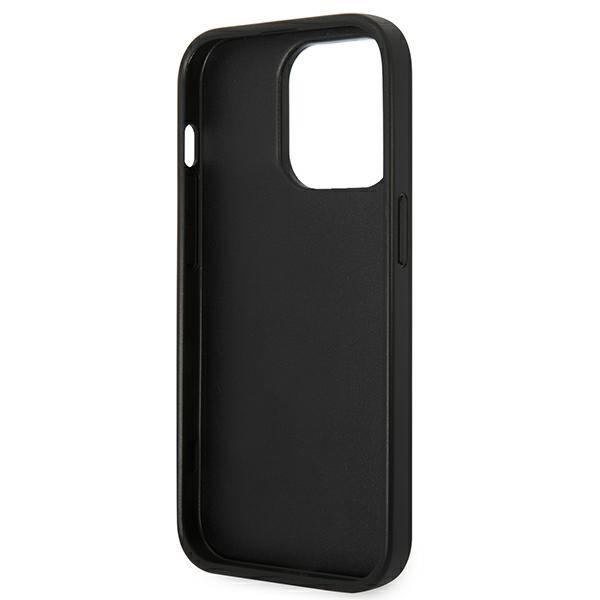 Karl Lagerfeld KLHCP14LSAPCHG iPhone 14 Pro 6.1" Hardcase Silver/silver Saffiano Choupette Head Patch