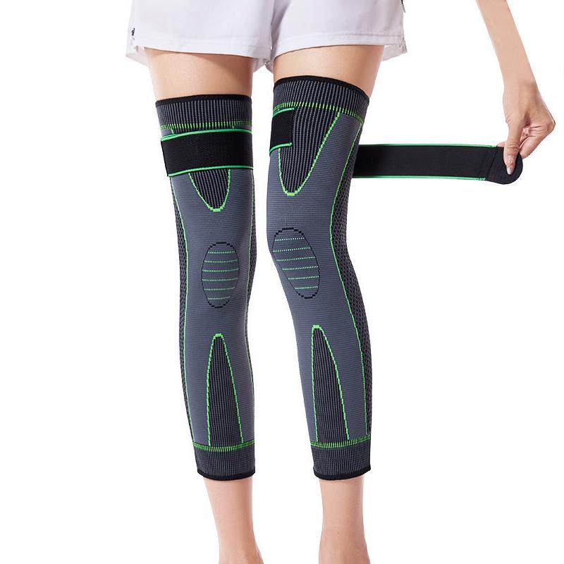 Men's Fleece-Lined Knee Support Sleeves - Non-Slip, Warm Compression for Sports and Cold Legs