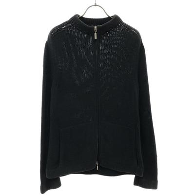 MAX&CO made in Italy Langarm Baumwolle Strickjacke S Marineblau Herren Gebraucht