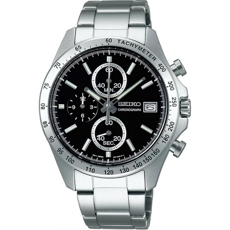 

SEIKO [Seiko] 1/5 second chronograph quartz CHRONOGRAPH QUARTZ watch men s SBTR005 black []