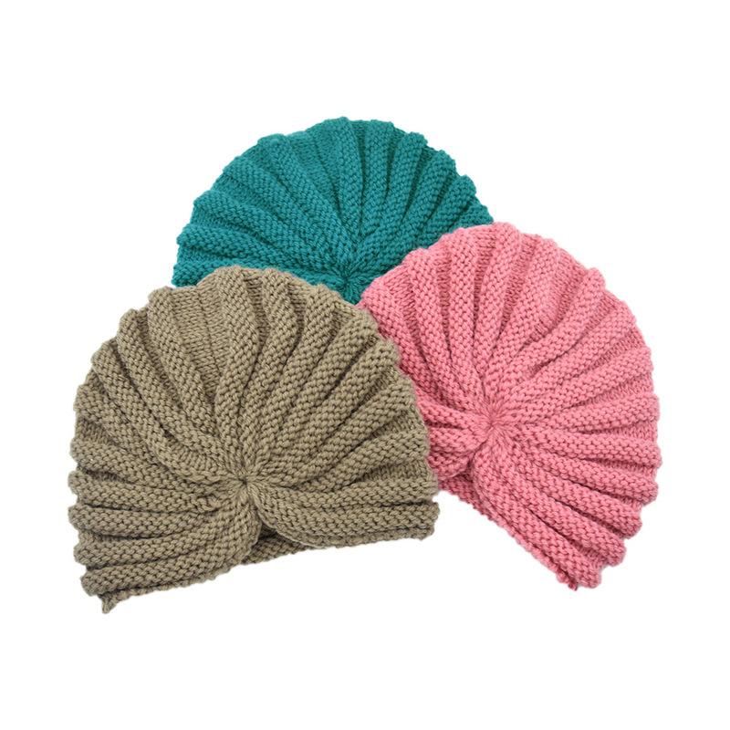 Femei toamna și iarna cruce tricotată pălărie nod turban eșarfă pliabilă pălărie pălărie eșarfă cap eșarfă cap eșarfă