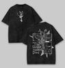 Anime Vintage Gewassen Shirt, Anime Manga Shirt, Cadeau voor Liefhebbers van Horror Anime