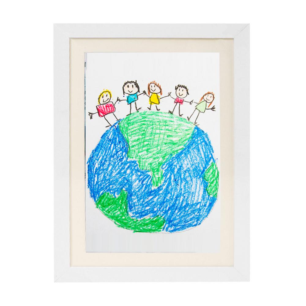 

Kids Art Frame Changeable Frames For Kids Artwork Front Opening Artwork Picture Frames For Children School Drawing Projects белый